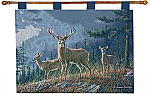 Autumn Whitetails Deer Wall Tapestry