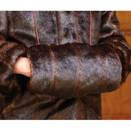 Faux Fur Espresso Mink Muff