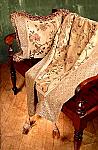 Antique Floral Chenille Throw