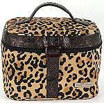 Leopard Square Cosmetics Bag