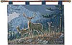 Autumn Whitetails Deer Wall Tapestry