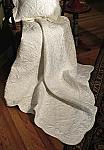 Celtic Dreams White Quilted Throw