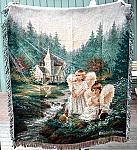 Angel Believe Tapestry Afghan Throw