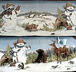 Snow Days Snowman and Animals Table Runner