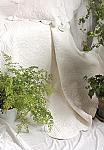 White Peony Quilted Throw
