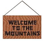 Welcome to the Mountains mini tapestry bannerette