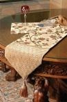 Antique Floral Chenille Table Runner