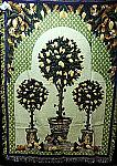 French Topiaries Lemon Tree Tapestry Afghan Throw