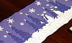 Crystal Snowman Chenille Table Runner