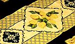 Lemon Delight Chenille Table Runner