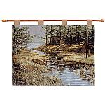 Summers End Deer Tapestry Wall Tapestry