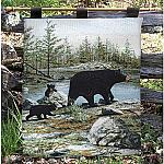 Three Bears Tapestry Wall Hanging