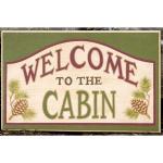 Deer Creek Welcome to the Cabin Sign