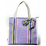 Every good gift Sentiment Tote lavender, turquoise, and seafoam Canvas