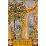 Coconut Palm Grande Tapestry - Shari White