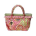 Green Paisley Petite Carpet Bag