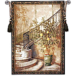 Lemon Stairwell Woven Wall Tapestry