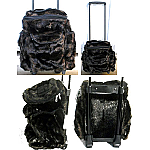 Brown Espresso Faux Fur Rolling Traveler