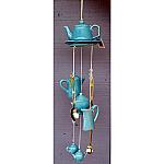 Blue Ceramic Teapot Wind Chime