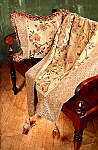 Antique Floral Chenille Throw