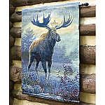 Northwoods Moose Tapestry Wall Hanging